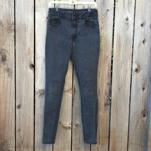 Mossimo High Rise Skinny Jeans, Black, Size 10